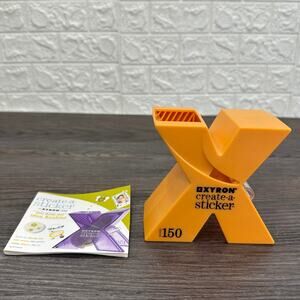 Xyron Create A Sticker Machine Model 150 Orange User Guide & Idea Booklet Orange